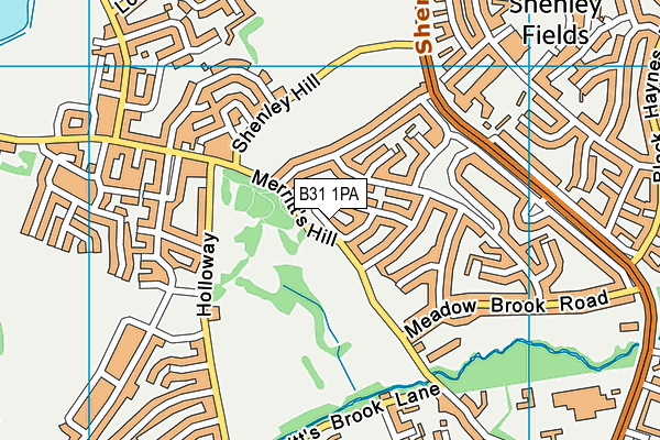 B31 1PA map - OS VectorMap District (Ordnance Survey)