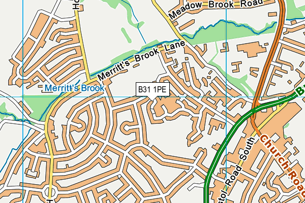 B31 1PE map - OS VectorMap District (Ordnance Survey)