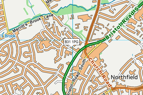 B31 1PG map - OS VectorMap District (Ordnance Survey)