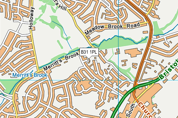 B31 1PL map - OS VectorMap District (Ordnance Survey)