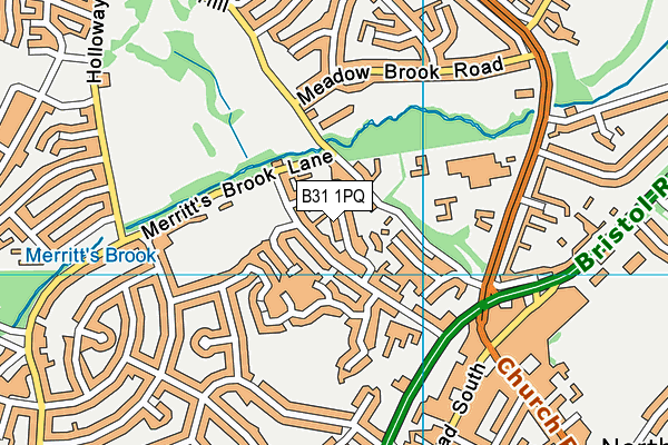 B31 1PQ map - OS VectorMap District (Ordnance Survey)