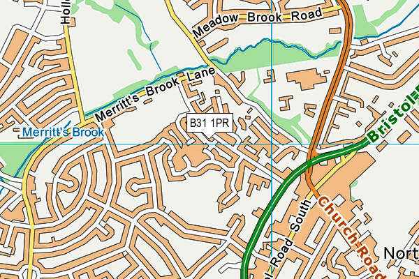 B31 1PR map - OS VectorMap District (Ordnance Survey)