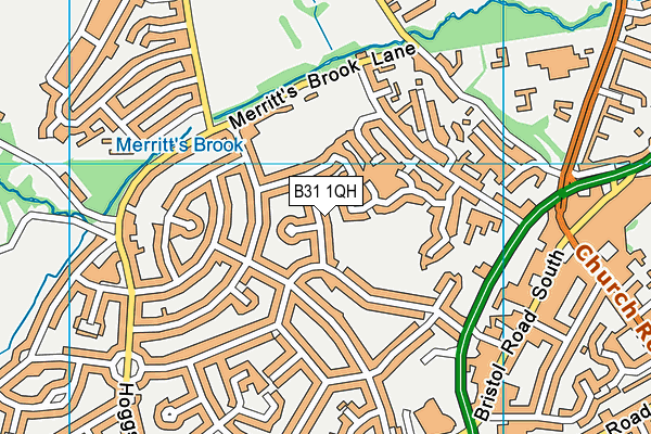 B31 1QH map - OS VectorMap District (Ordnance Survey)
