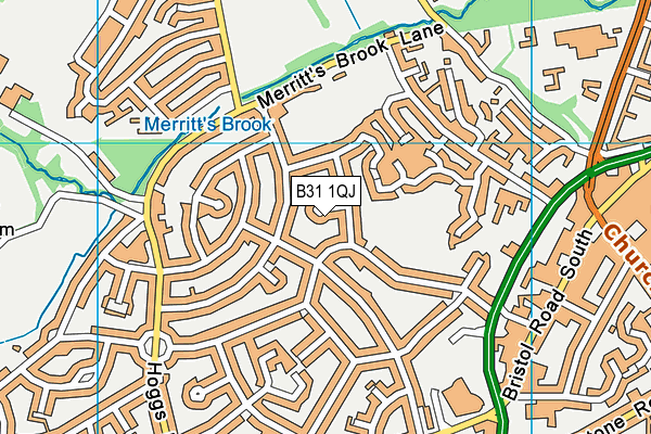 B31 1QJ map - OS VectorMap District (Ordnance Survey)