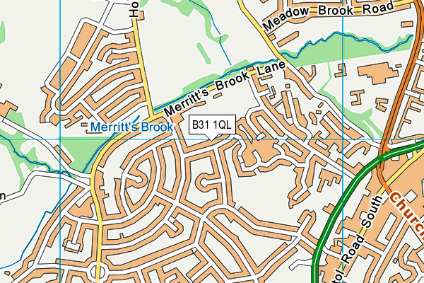 B31 1QL map - OS VectorMap District (Ordnance Survey)