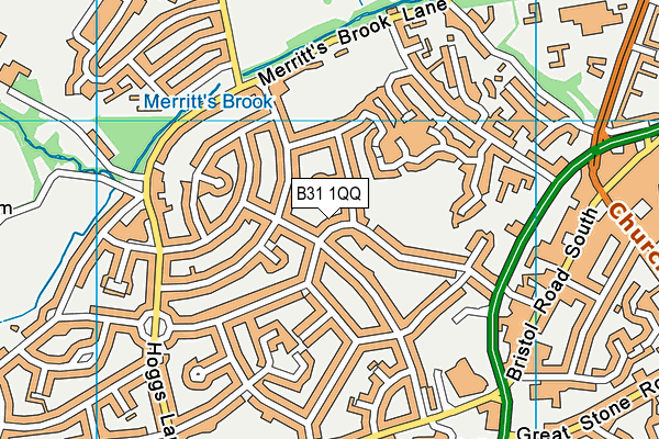 B31 1QQ map - OS VectorMap District (Ordnance Survey)