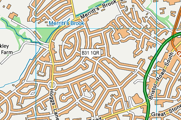 B31 1QR map - OS VectorMap District (Ordnance Survey)