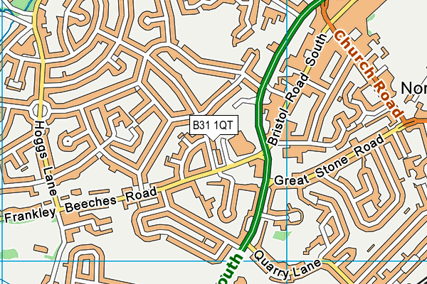 B31 1QT map - OS VectorMap District (Ordnance Survey)
