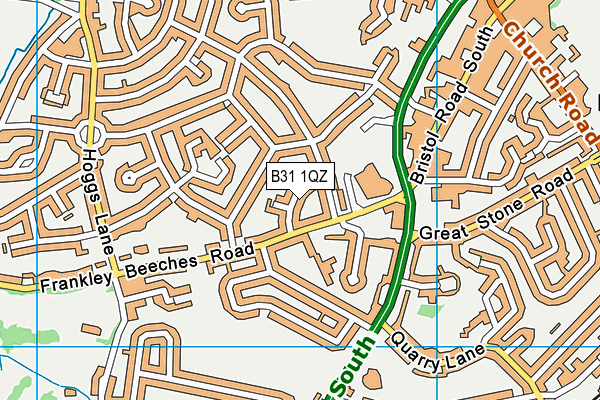 B31 1QZ map - OS VectorMap District (Ordnance Survey)