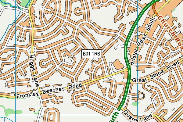 B31 1RB map - OS VectorMap District (Ordnance Survey)