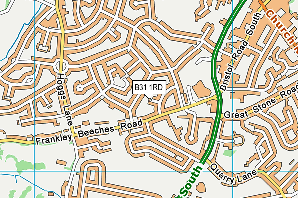 B31 1RD map - OS VectorMap District (Ordnance Survey)