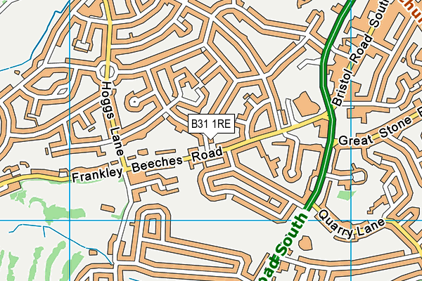B31 1RE map - OS VectorMap District (Ordnance Survey)