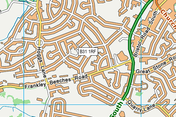 B31 1RF map - OS VectorMap District (Ordnance Survey)