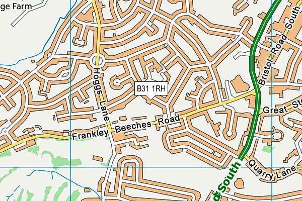 B31 1RH map - OS VectorMap District (Ordnance Survey)
