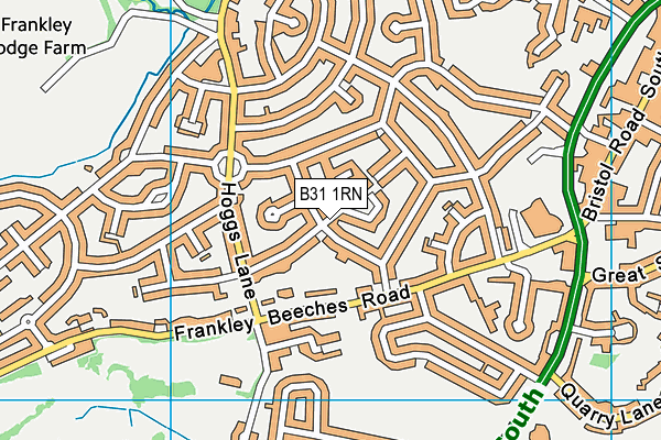 B31 1RN map - OS VectorMap District (Ordnance Survey)