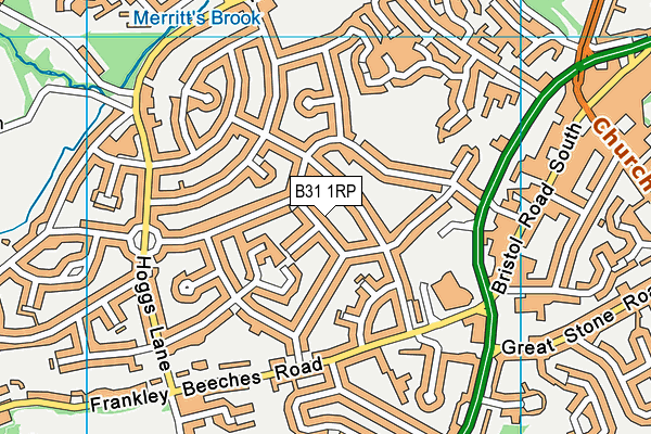 B31 1RP map - OS VectorMap District (Ordnance Survey)