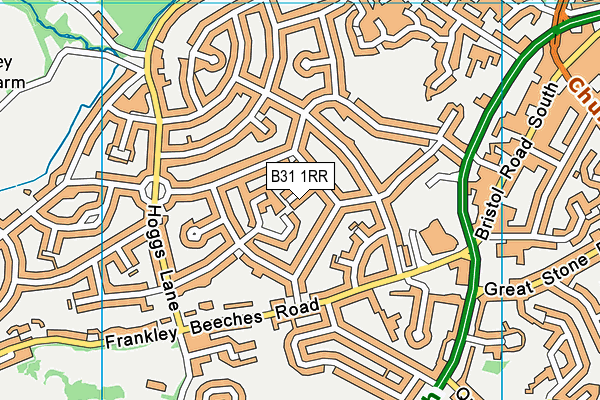 B31 1RR map - OS VectorMap District (Ordnance Survey)