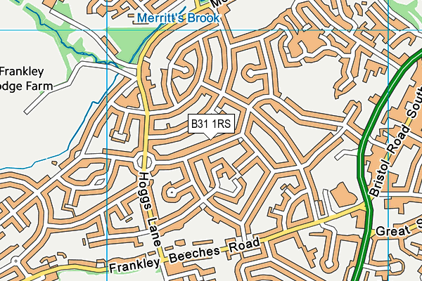 B31 1RS map - OS VectorMap District (Ordnance Survey)