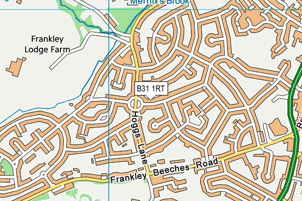 B31 1RT map - OS VectorMap District (Ordnance Survey)