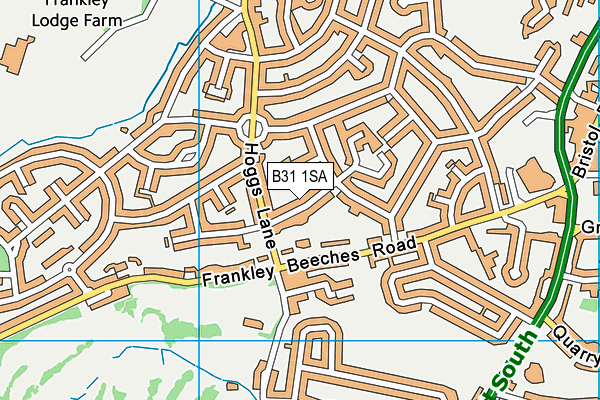 B31 1SA map - OS VectorMap District (Ordnance Survey)