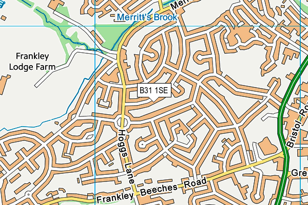 B31 1SE map - OS VectorMap District (Ordnance Survey)