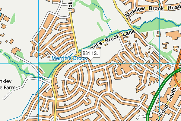 B31 1SJ map - OS VectorMap District (Ordnance Survey)