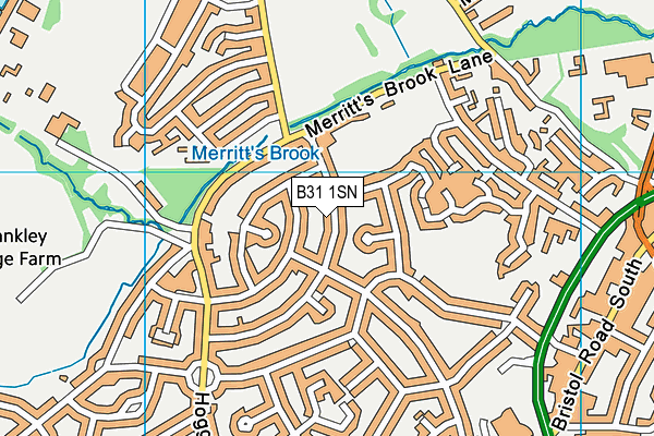 B31 1SN map - OS VectorMap District (Ordnance Survey)