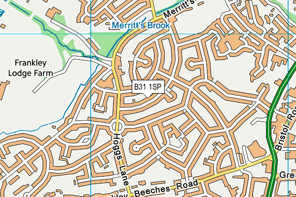 B31 1SP map - OS VectorMap District (Ordnance Survey)