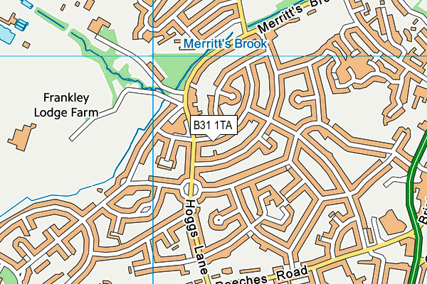 B31 1TA map - OS VectorMap District (Ordnance Survey)