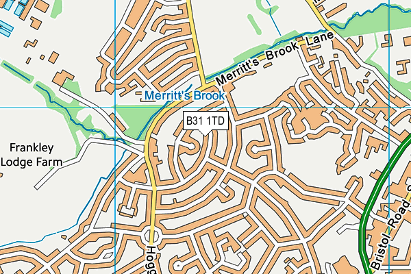 B31 1TD map - OS VectorMap District (Ordnance Survey)