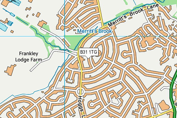 B31 1TG map - OS VectorMap District (Ordnance Survey)