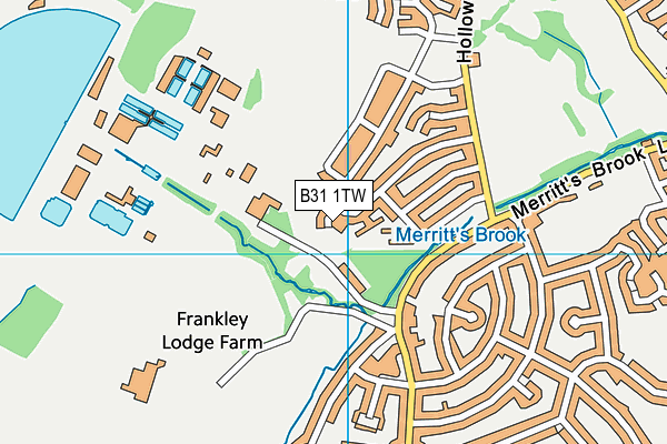 B31 1TW map - OS VectorMap District (Ordnance Survey)