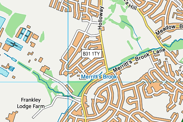 B31 1TY map - OS VectorMap District (Ordnance Survey)