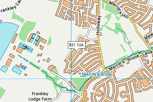 B31 1UA map - OS VectorMap District (Ordnance Survey)