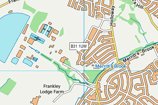 B31 1UW map - OS VectorMap District (Ordnance Survey)