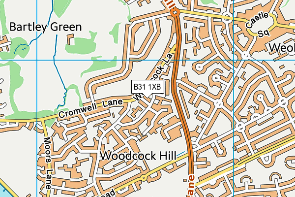 B31 1XB map - OS VectorMap District (Ordnance Survey)