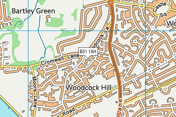 B31 1XH map - OS VectorMap District (Ordnance Survey)