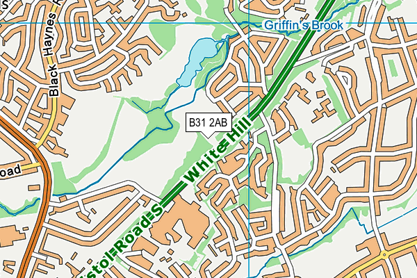 B31 2AB map - OS VectorMap District (Ordnance Survey)