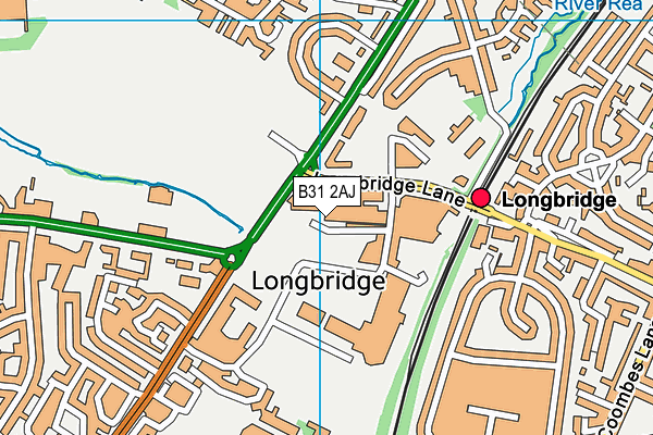 Bournville College Of Further Education (Closed) map (B31 2AJ) - OS VectorMap District (Ordnance Survey)