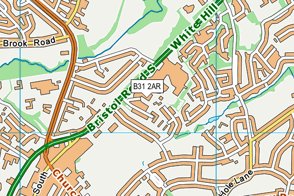 B31 2AR map - OS VectorMap District (Ordnance Survey)