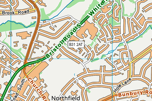 B31 2AT map - OS VectorMap District (Ordnance Survey)