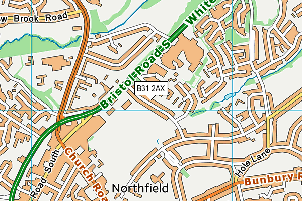 B31 2AX map - OS VectorMap District (Ordnance Survey)