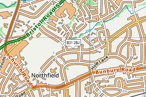 B31 2BJ map - OS VectorMap District (Ordnance Survey)