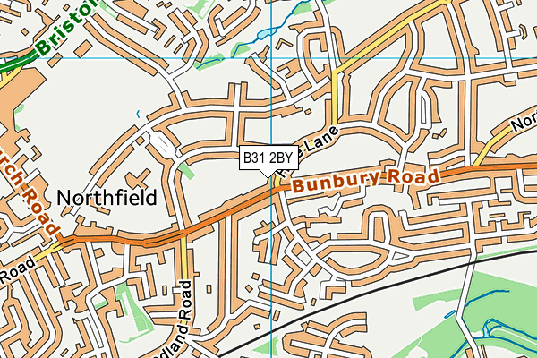 B31 2BY map - OS VectorMap District (Ordnance Survey)