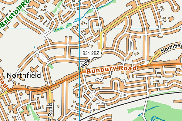 B31 2BZ map - OS VectorMap District (Ordnance Survey)