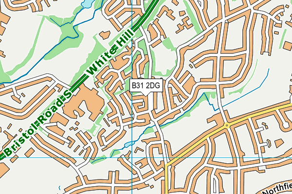 B31 2DG map - OS VectorMap District (Ordnance Survey)