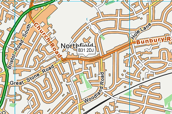 B31 2DJ map - OS VectorMap District (Ordnance Survey)