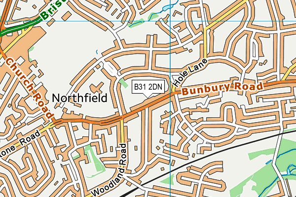 B31 2DN map - OS VectorMap District (Ordnance Survey)