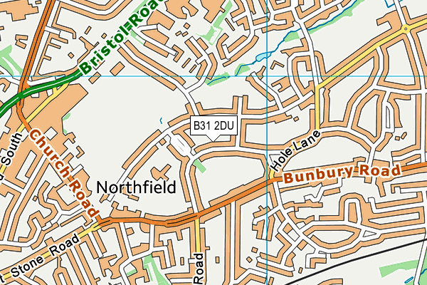 B31 2DU map - OS VectorMap District (Ordnance Survey)