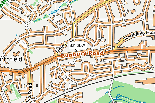 B31 2DW map - OS VectorMap District (Ordnance Survey)